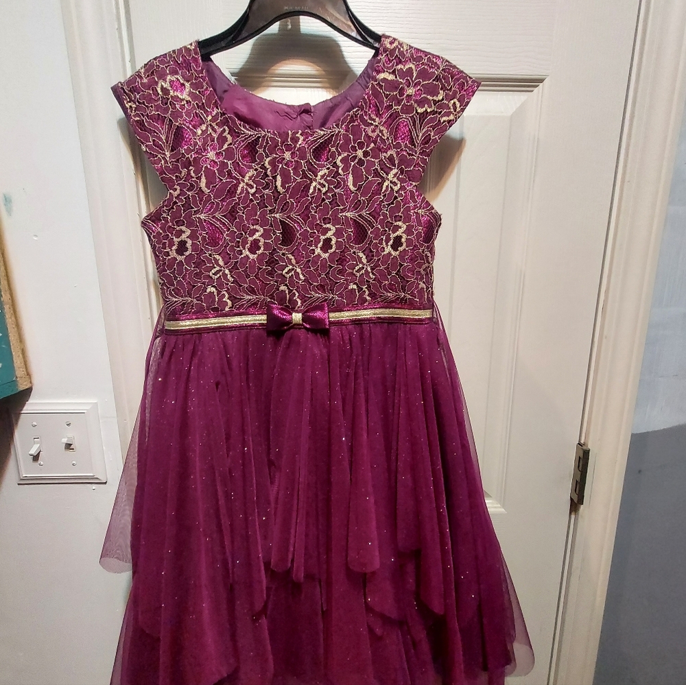 Elegant Purple Kids Dress